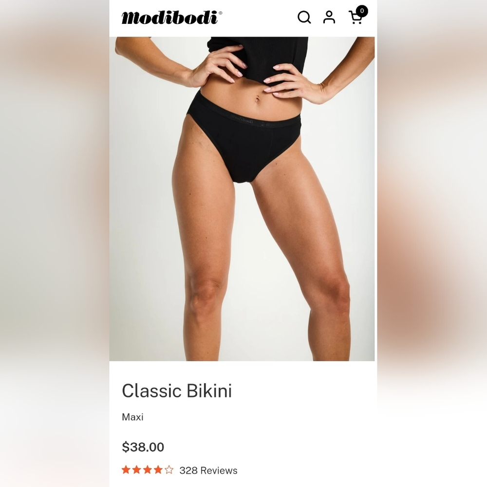 Women's Modibodi Classic Bikini Maxi Period Underwear